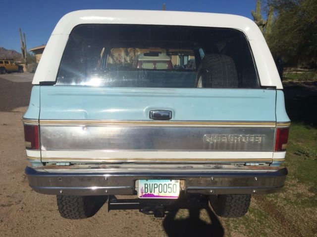 1977 Blue Chevrolet Blazer SUV