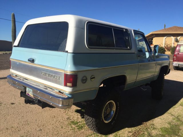 1977 Blue Chevrolet Blazer SUV