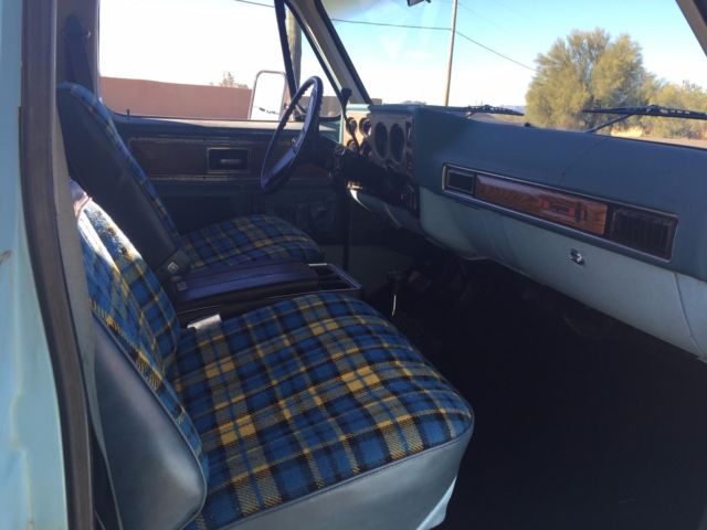 1977 Blue Chevrolet Blazer SUV