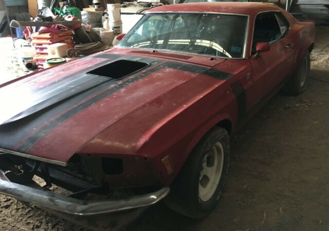 1970 Red Ford Mustang