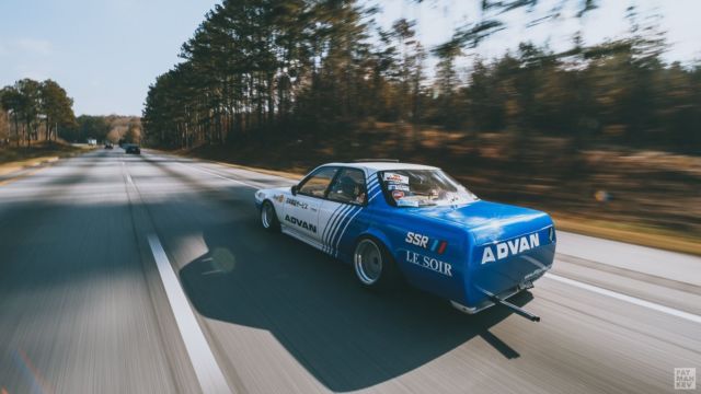1991 White/Blue Toyota Cresta 1G-FE 15" SSR Formula Mesh Longnose Shaved Rear Show Car