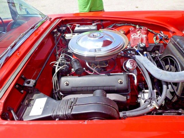 1955 Red Ford Thunderbird Convertible