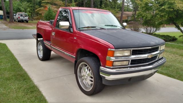 1991 burgandy Chevrolet Silverado 1500 Standard Cab Pickup