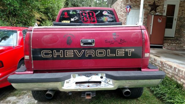 1991 burgandy Chevrolet Silverado 1500 Standard Cab Pickup