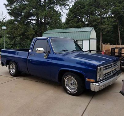 1985 Blue Chevrolet C-10 Standard Cab Pickup