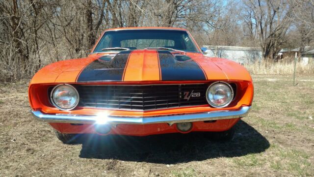 1969 Orange Chevrolet Camaro Coupe