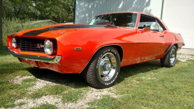 1969 Orange Chevrolet Camaro Coupe
