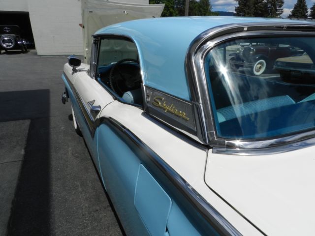1957 Starmist Blue and Colonial White Ford Fairlane Retractable Hardtop Convertible