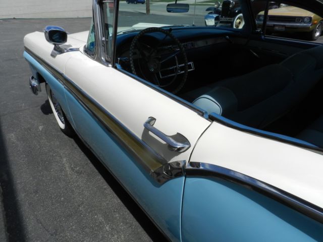1957 Starmist Blue and Colonial White Ford Fairlane Retractable Hardtop Convertible