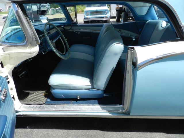 1957 Starmist Blue and Colonial White Ford Fairlane Retractable Hardtop Convertible
