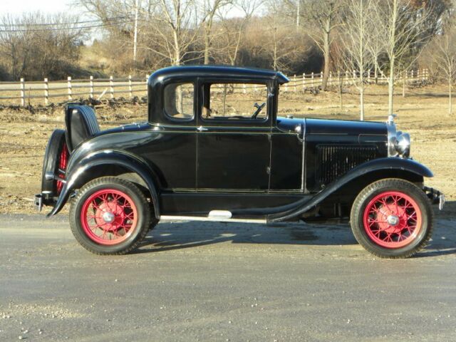 1931 Black Ford Model A Coupe