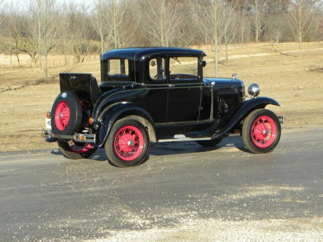 1931 Black Ford Model A Coupe