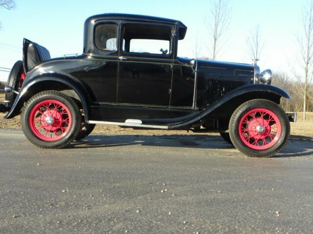 1931 Black Ford Model A Coupe