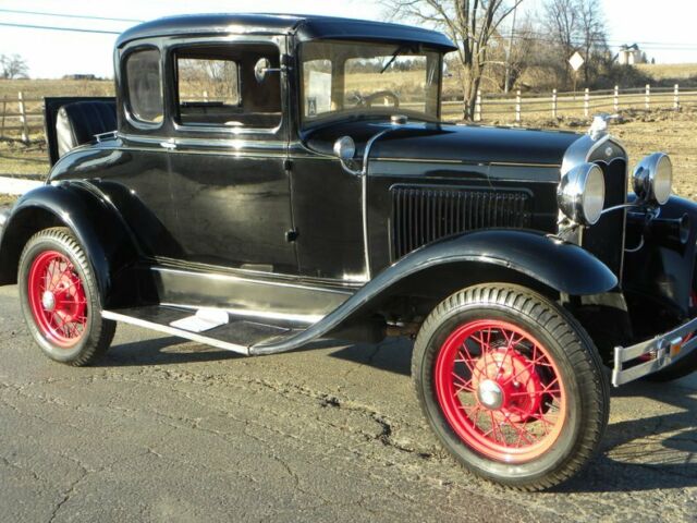 1931 Black Ford Model A Coupe