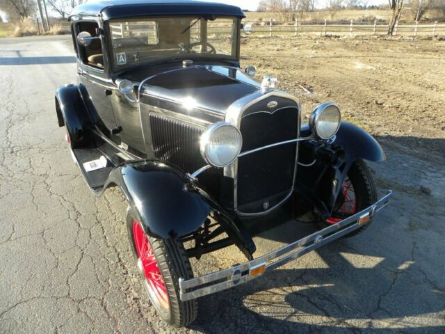 1931 Black Ford Model A Coupe
