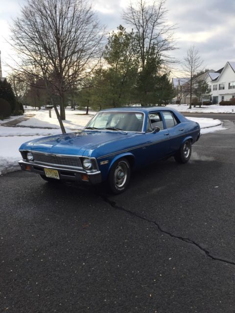 1972 Blue Chevrolet Nova
