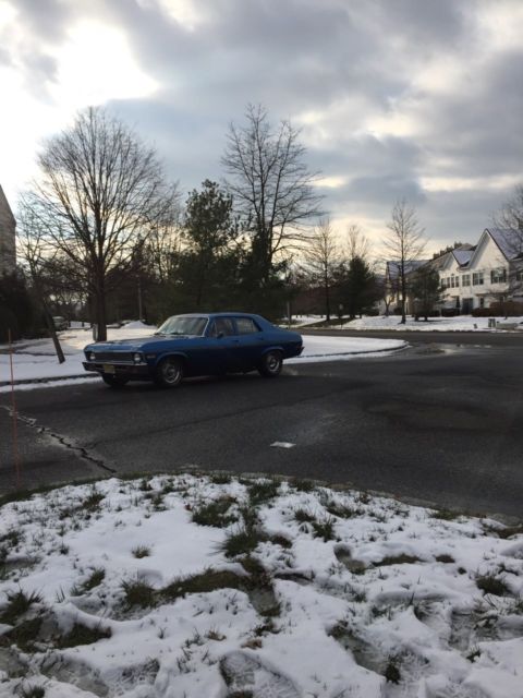 1972 Blue Chevrolet Nova