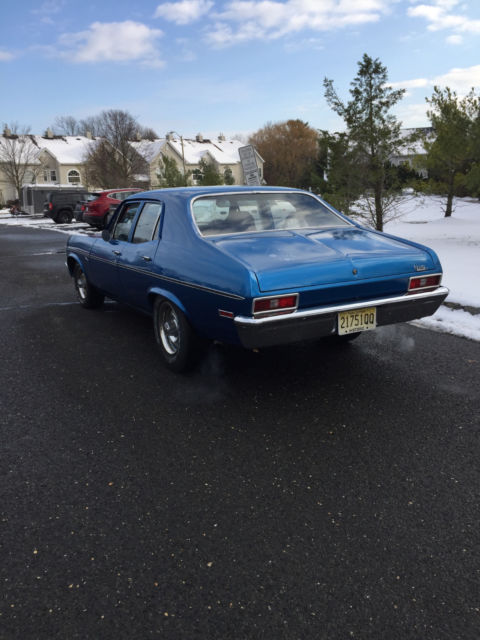 1972 Blue Chevrolet Nova