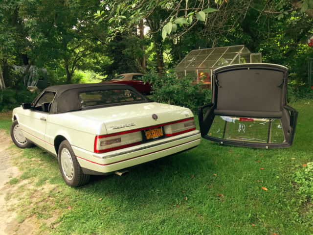 1989 Pearl White Cadillac Allante Convertible