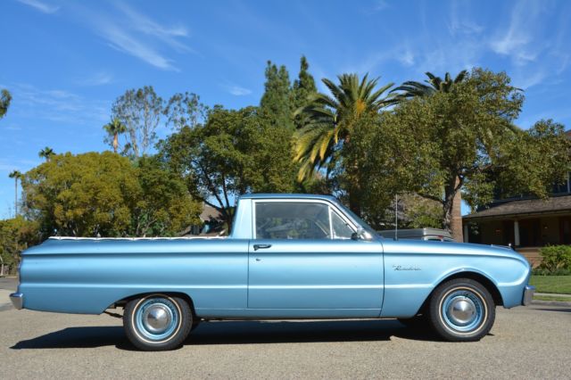 1962 Blue Ford Ranchero Standard Cab Pickup