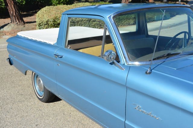 1962 Blue Ford Ranchero Standard Cab Pickup