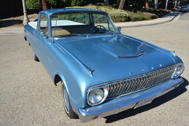 1962 Blue Ford Ranchero Standard Cab Pickup