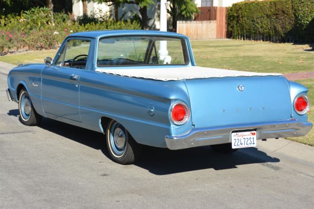 1962 Blue Ford Ranchero Standard Cab Pickup
