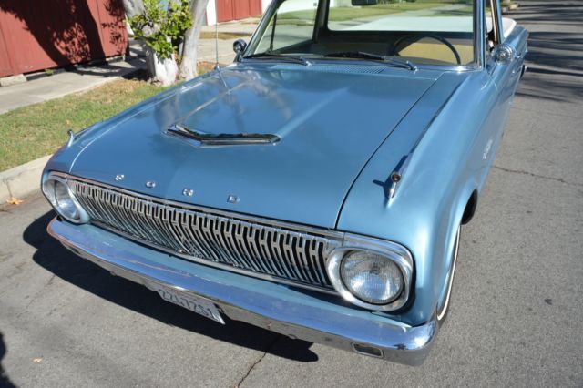 1962 Blue Ford Ranchero Standard Cab Pickup