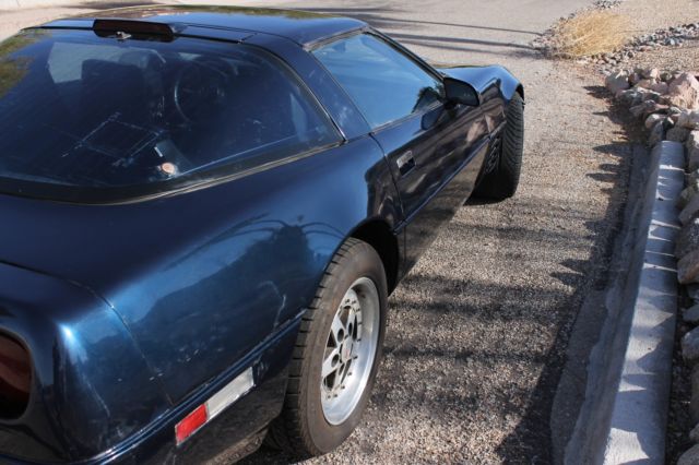1988 Blue Chevrolet Corvette Coupe