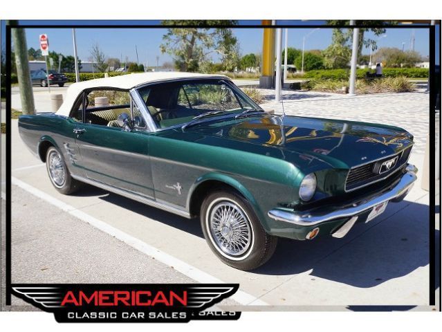 1966 Ivy Green Ford Mustang
