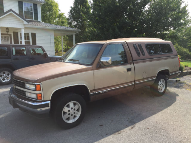 1990 Gold, Brown, Beige Chevrolet C/K Pickup 1500 Standard Cab Pickup