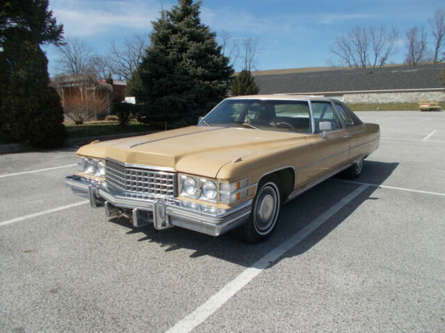 1974 Tan Cadillac DeVille Coupe