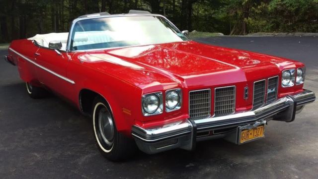 1975 Red Oldsmobile Eighty-Eight Convertible