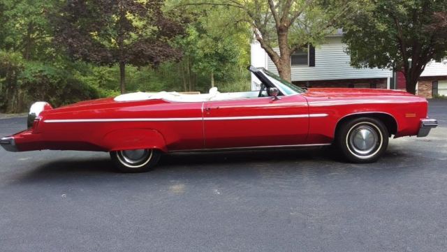 1975 Red Oldsmobile Eighty-Eight Convertible