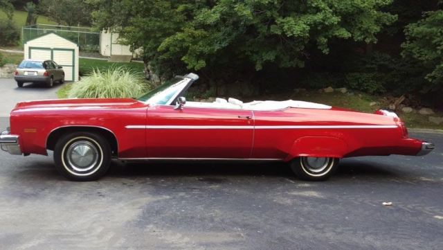 1975 Red Oldsmobile Eighty-Eight Convertible