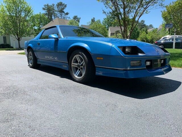 1985 Blue Chevrolet Camaro Coupe