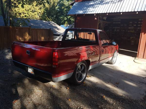 1991 Burgundy GMC Sierra 1500 Standard Cab Pickup