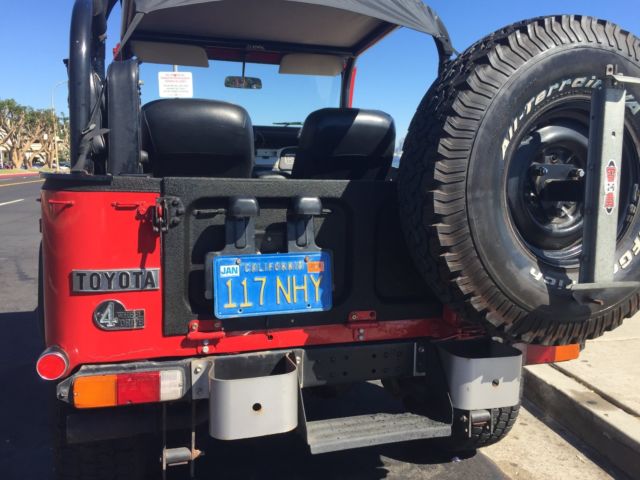 1975 Red Toyota Land Cruiser SUV