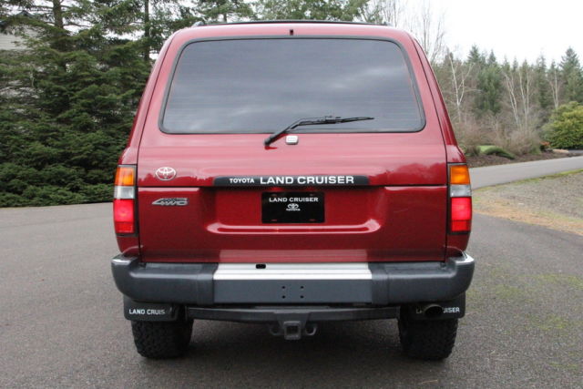 1992 Maroon Toyota Land Cruiser SUV
