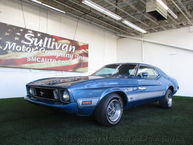 1973 Blue Ford Mustang