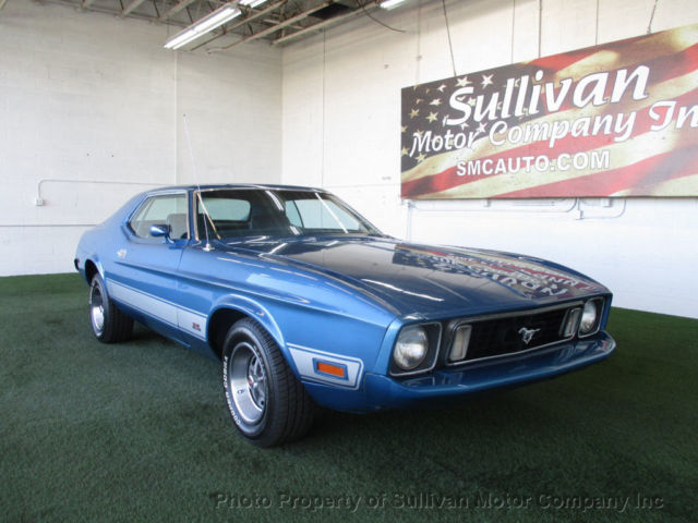 1973 Blue Ford Mustang