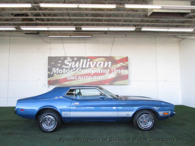 1973 Blue Ford Mustang