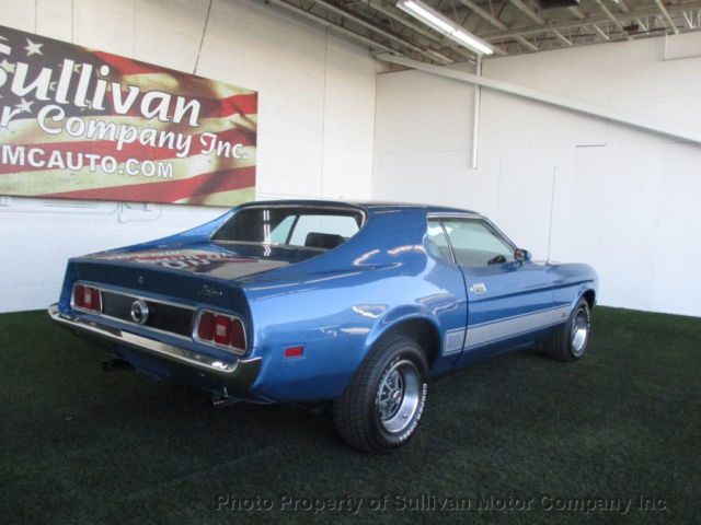 1973 Blue Ford Mustang