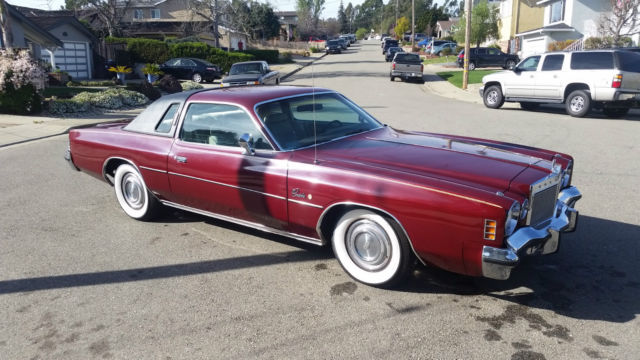 1975 Burgundy Chrysler Cordoba Coupe