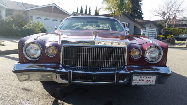 1975 Burgundy Chrysler Cordoba Coupe