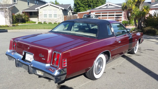 1975 Burgundy Chrysler Cordoba Coupe