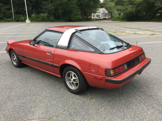 1983 Burgundy Mazda RX-7 Coupe