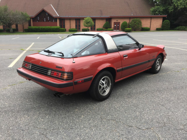 1983 Burgundy Mazda RX-7 Coupe