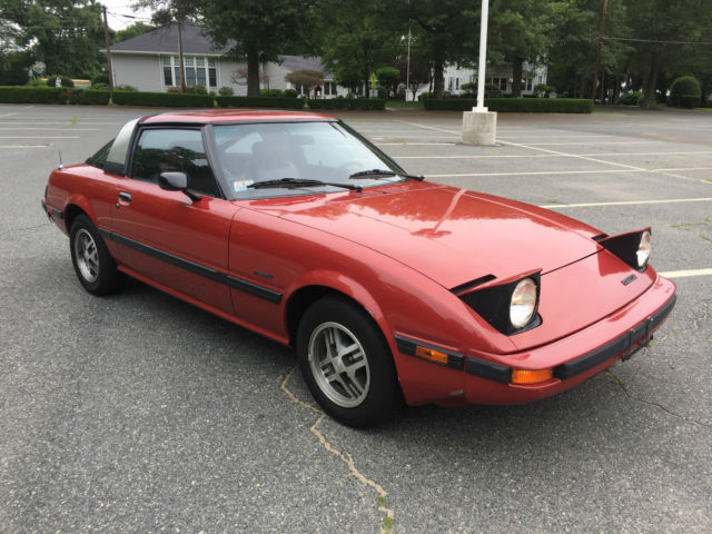 1983 Burgundy Mazda RX-7 Coupe