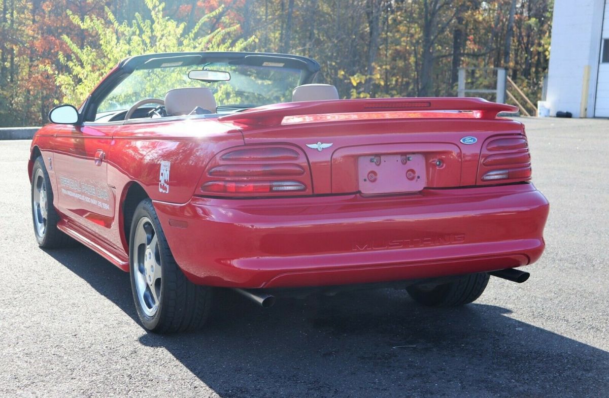 1994 Red Ford Mustang Convertible
